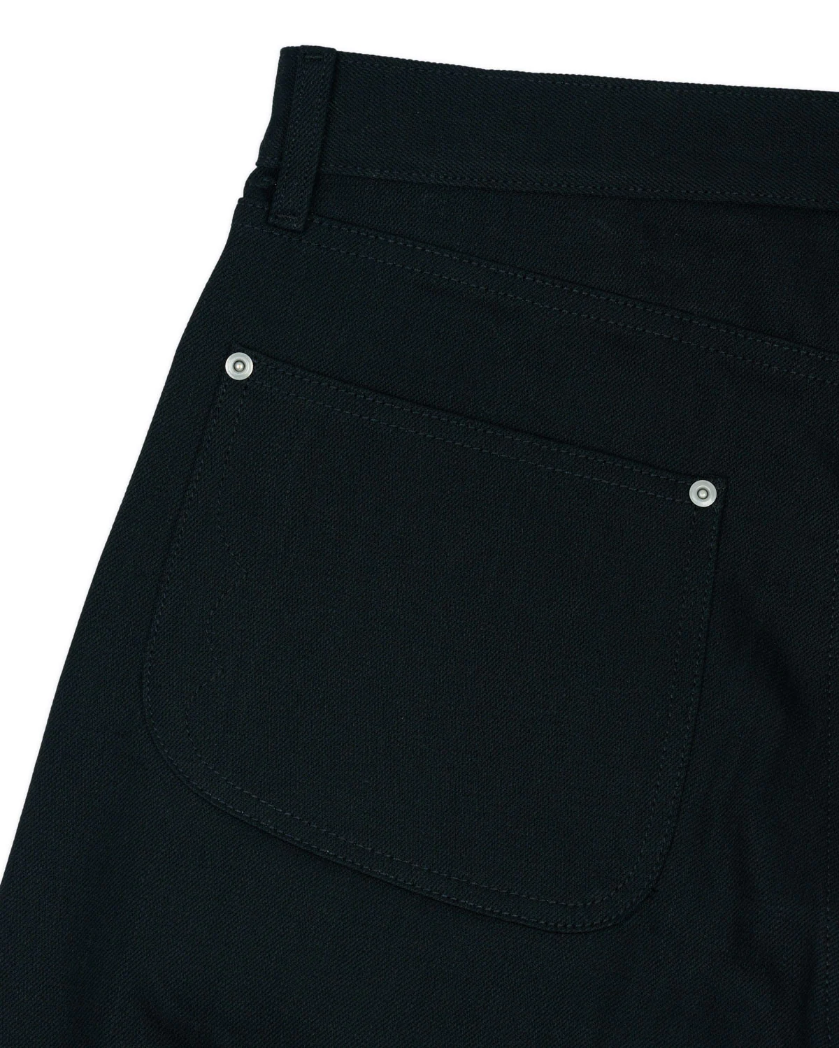 Type 00 14.25oz Selvedge Denim Pant - Solid Black - Image 5