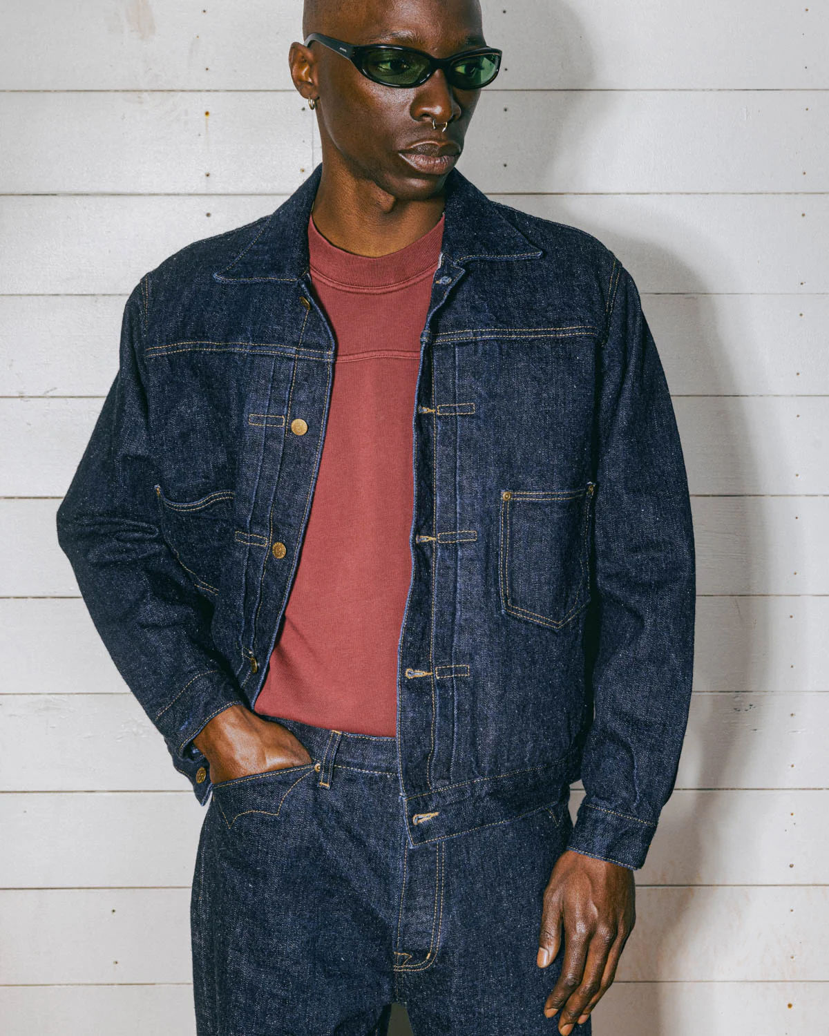 Type 00 15.5oz Selvedge Denim Pant - Rinsed Indigo - Image 10