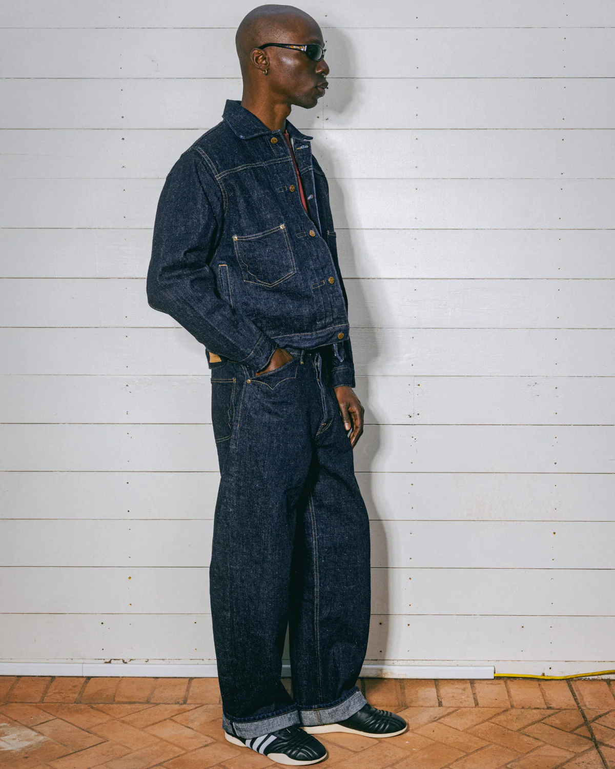 Type 00 15.5oz Selvedge Denim Pant - Rinsed Indigo - Image 4