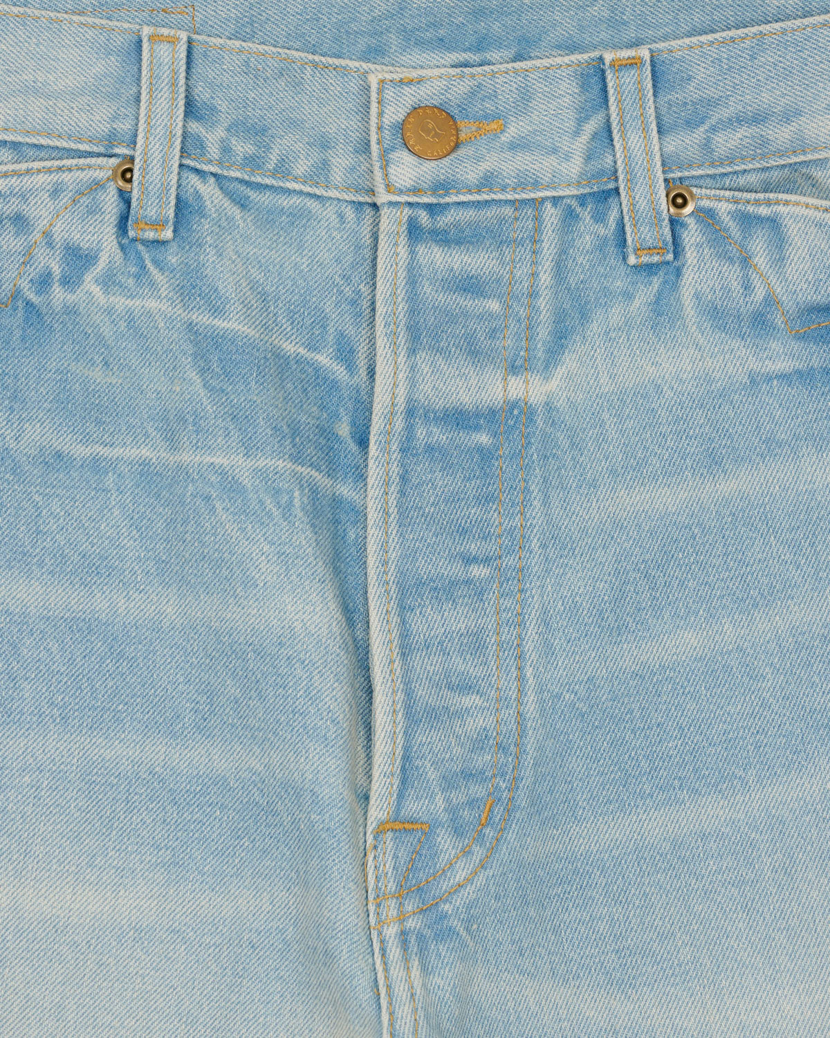 Type 00 15oz Selvedge Denim Pant - Light Washed Indigo - Image 9