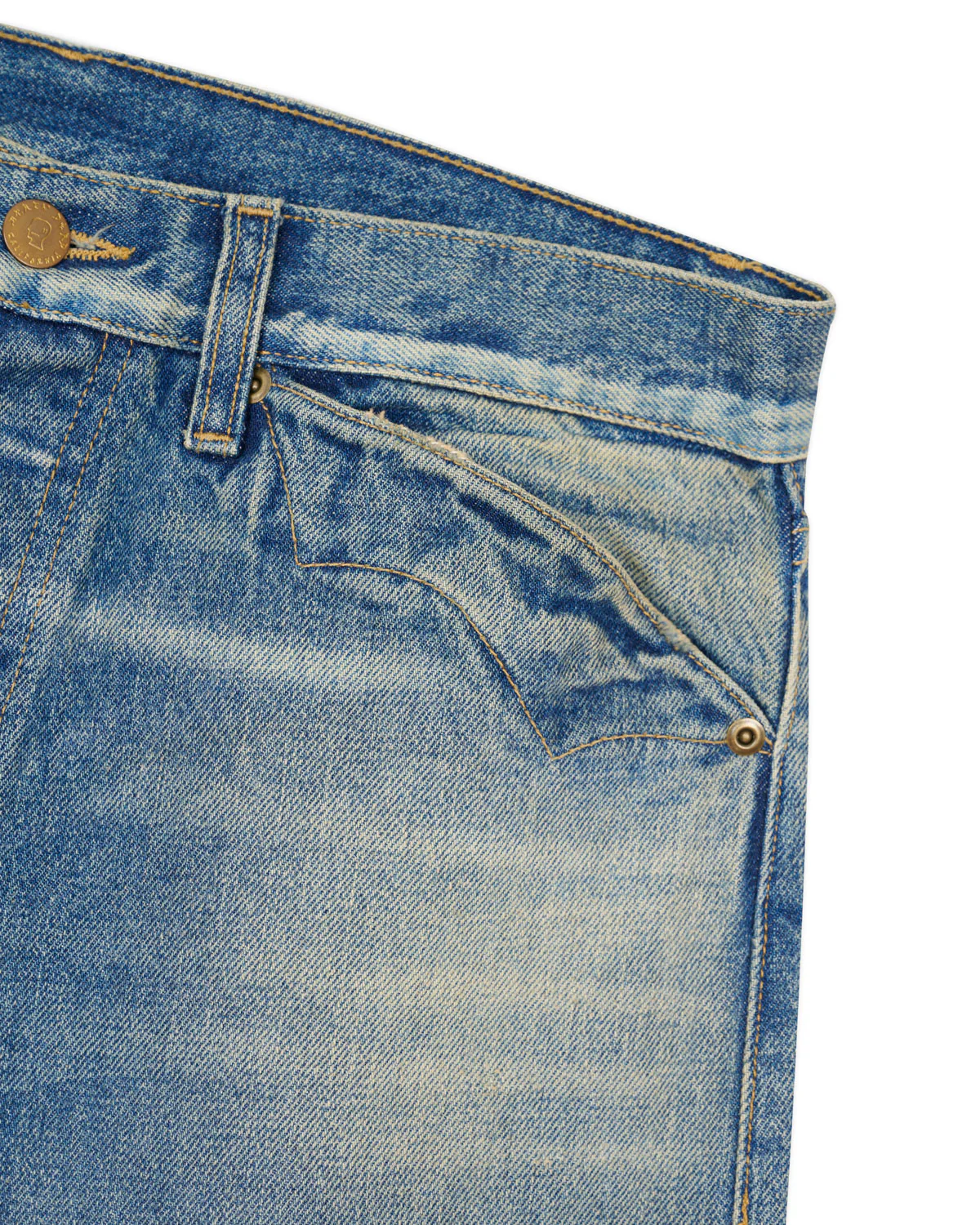 Type 00 15oz Selvedge Denim Pant - Washed Indigo - Image 3