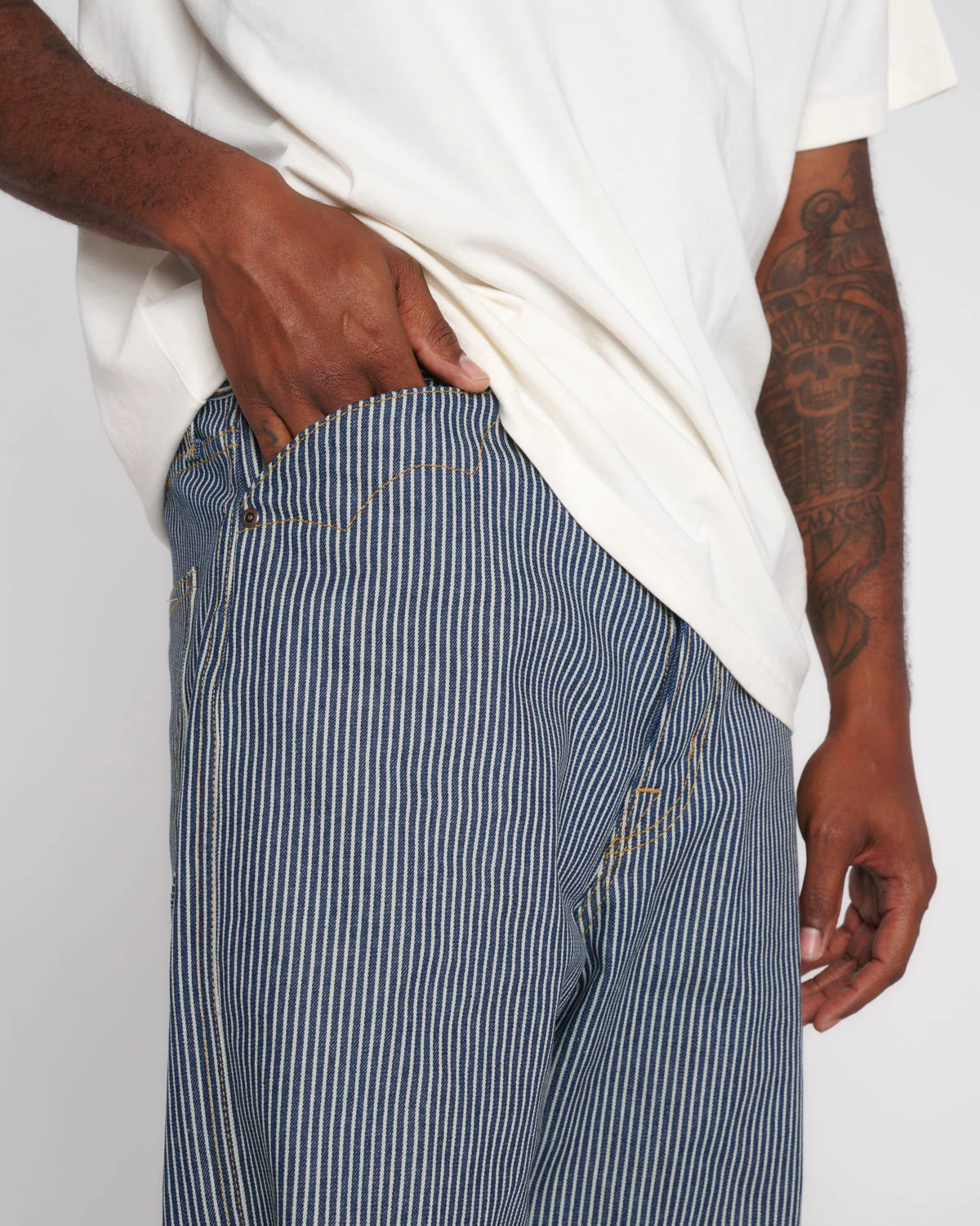 Type 00 Denim Pant - Hickory Stripe - Image 2