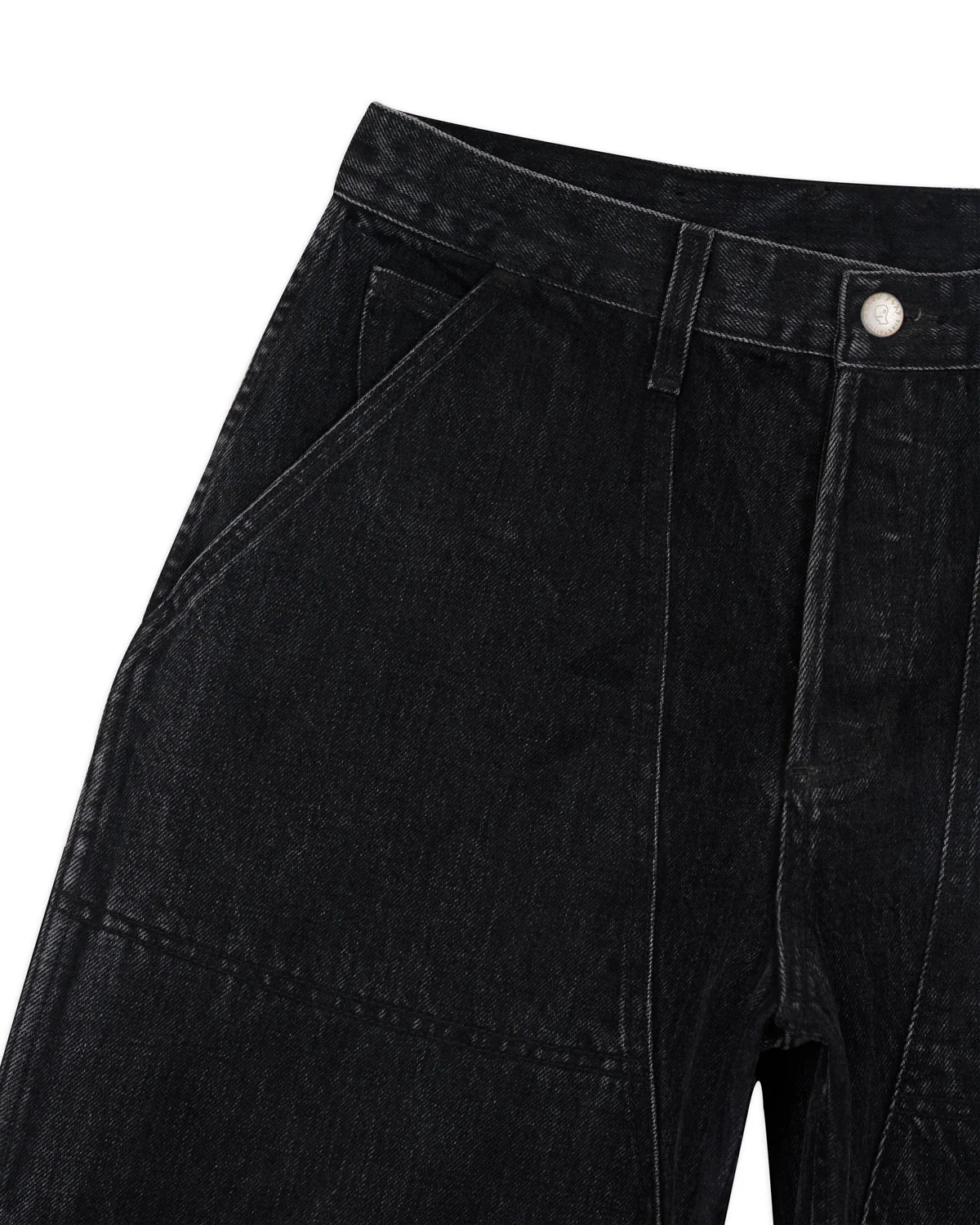 Type 02 14.5oz Denim Pant - Washed Black - Image 4