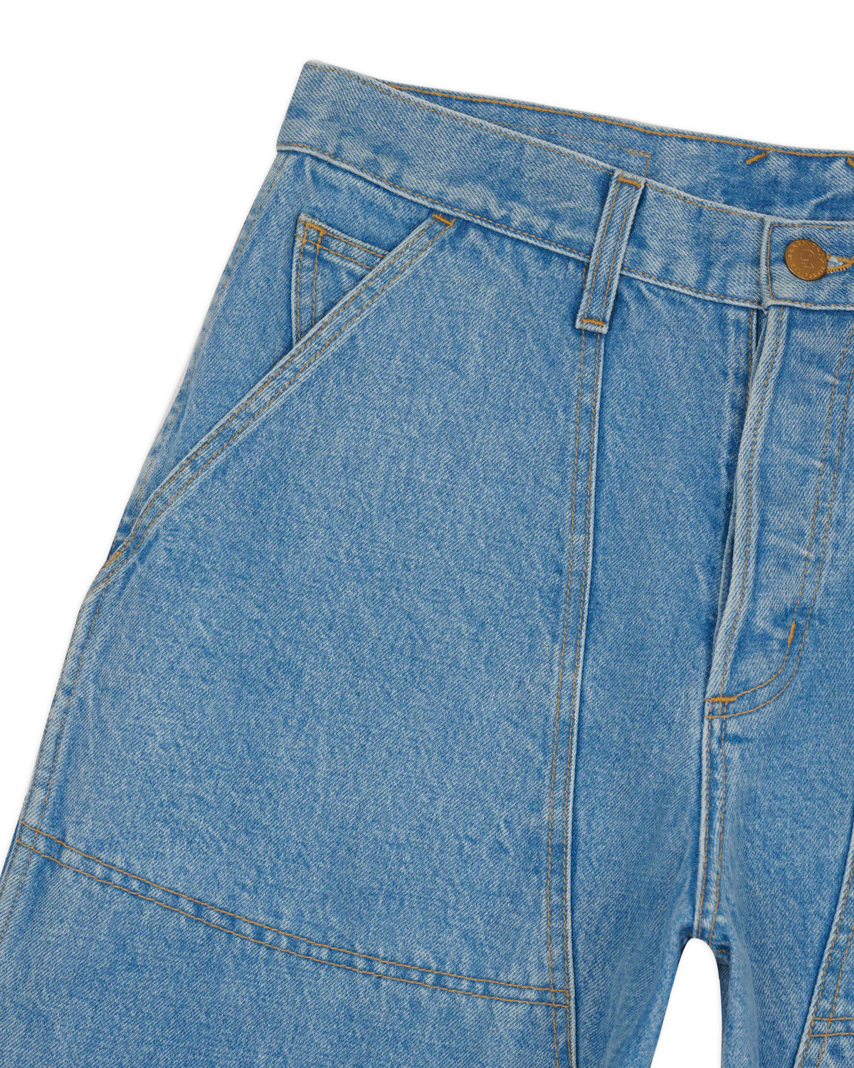 Type 02 14.7oz Denim Pant - Light Washed Indigo - Image 3