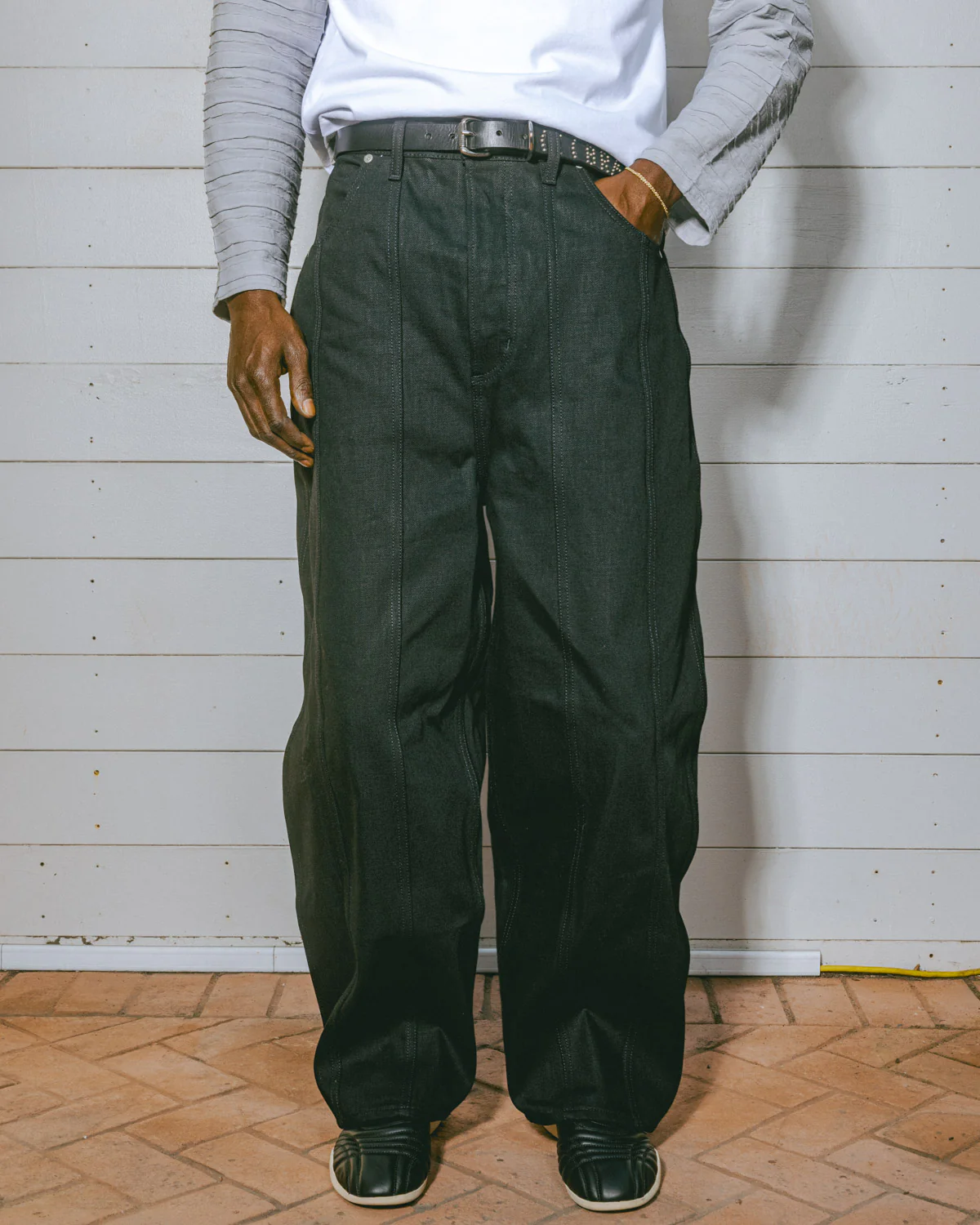 Type 03 14.5oz Denim Pant - Solid Black - Image 4