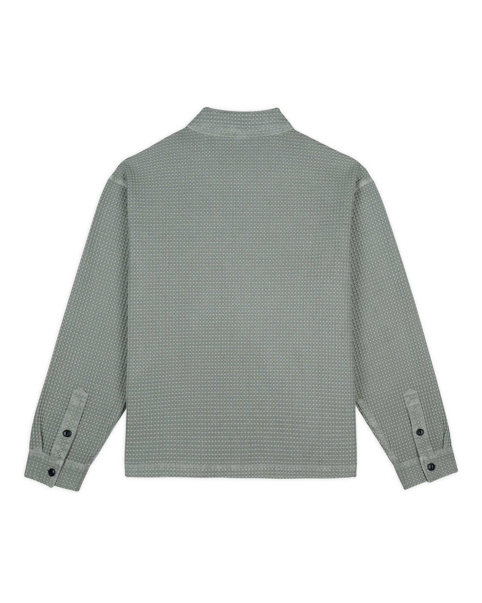 Waffle Button Front Shirt - Silver Pine - Image 3