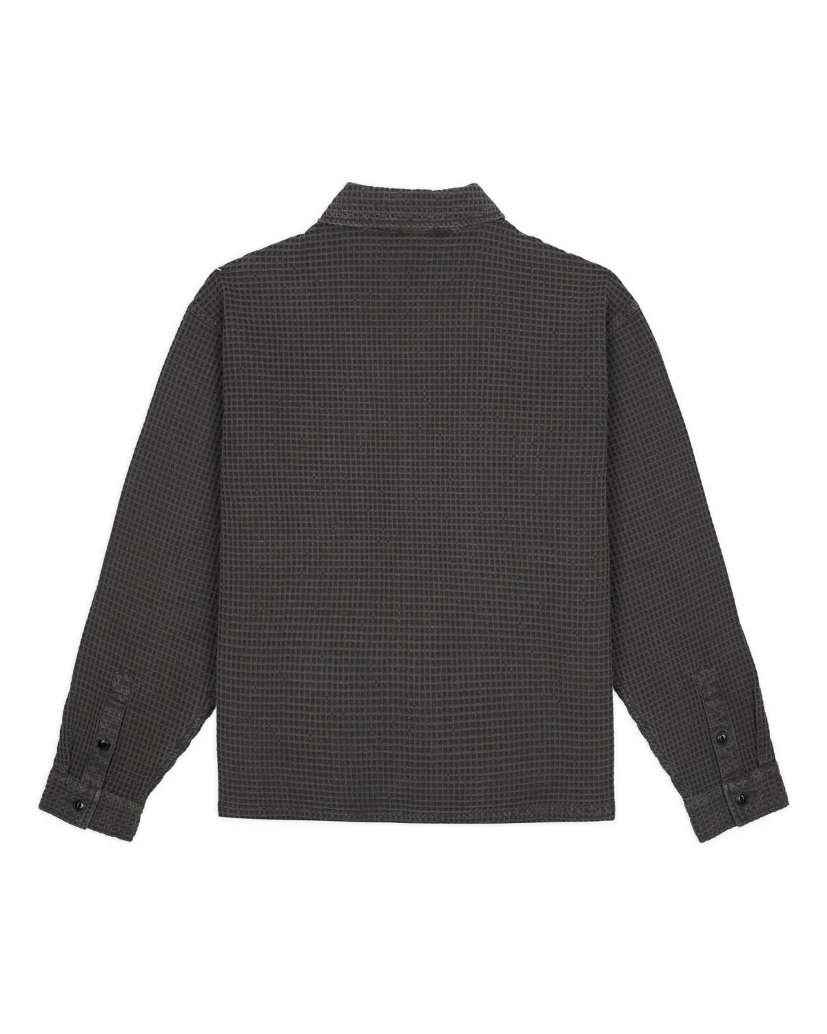 Waffle Button Front Shirt - Clay - Image 5