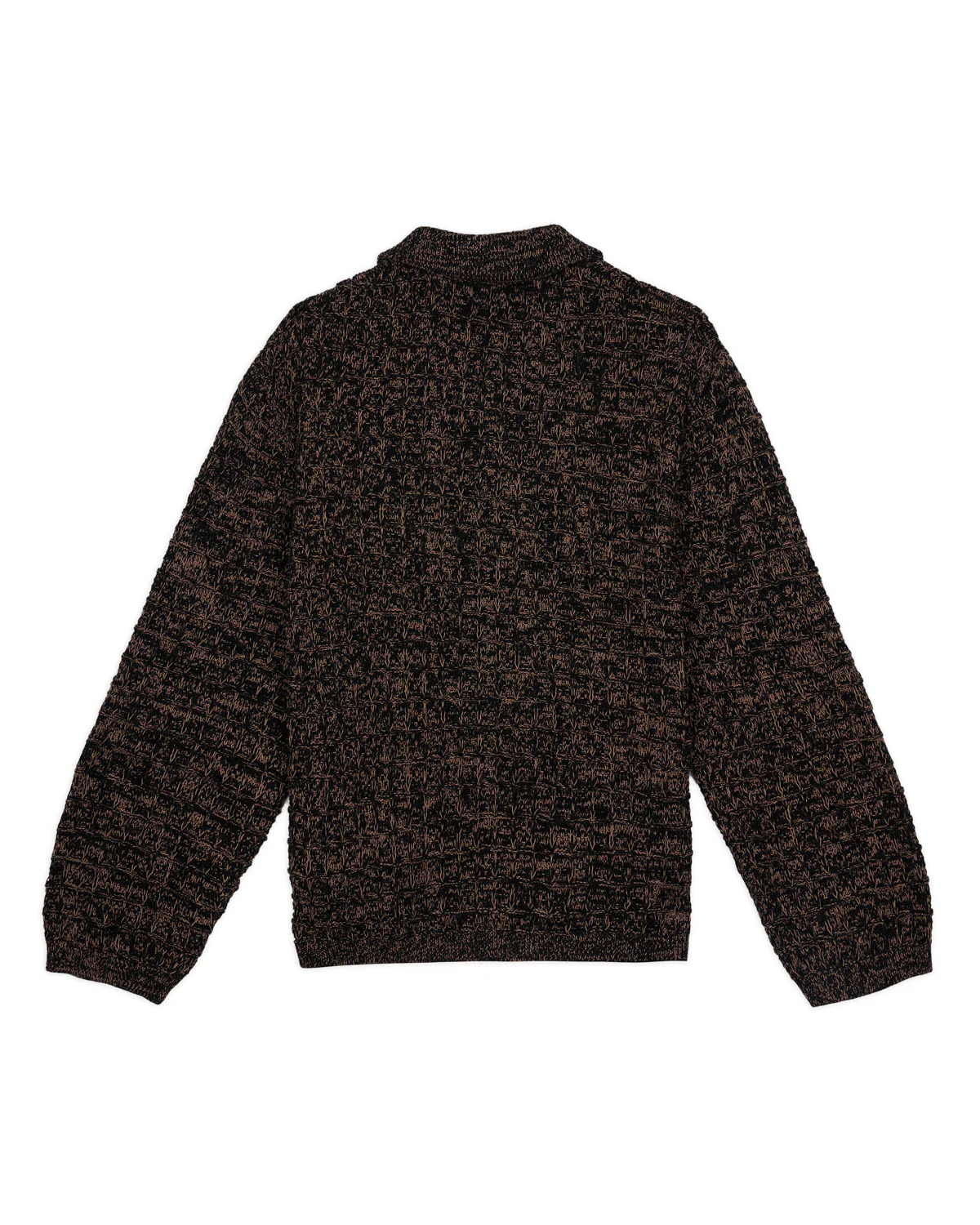 Waffle Pullover Sweater - Charcoal - Image 5
