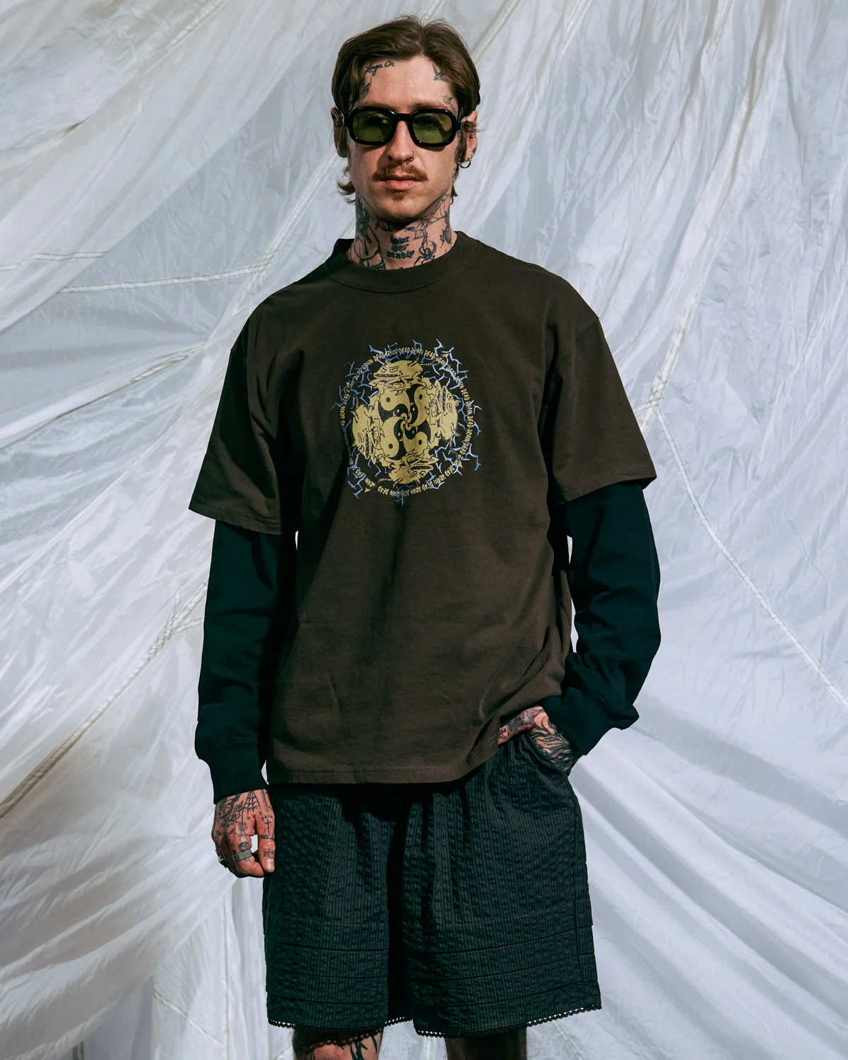 Yin Yang Run T-shirt - Brown - Image 2