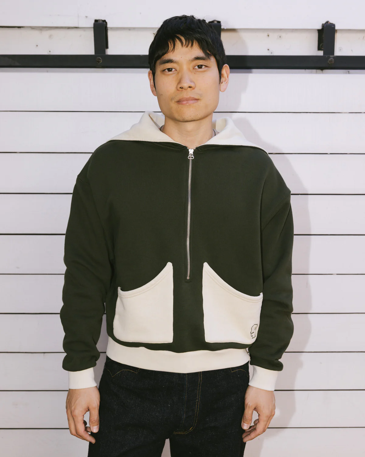 Zip Hoodie - Green - Image 7