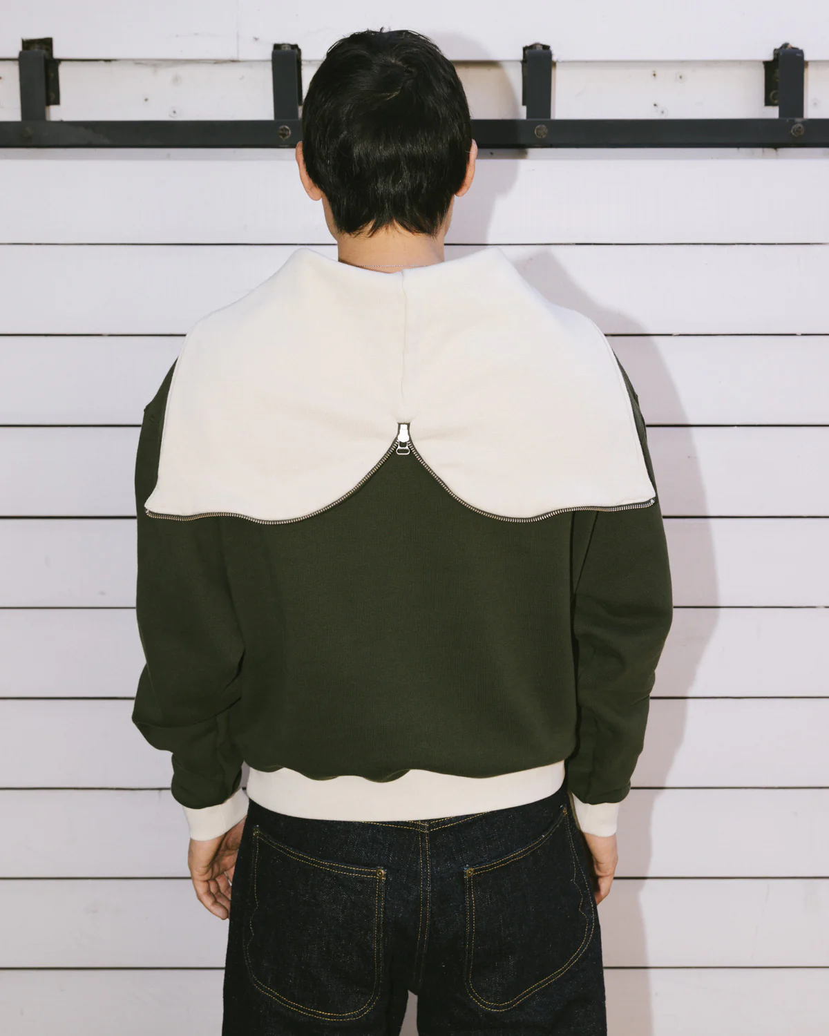 Zip Hoodie - Green - Image 8