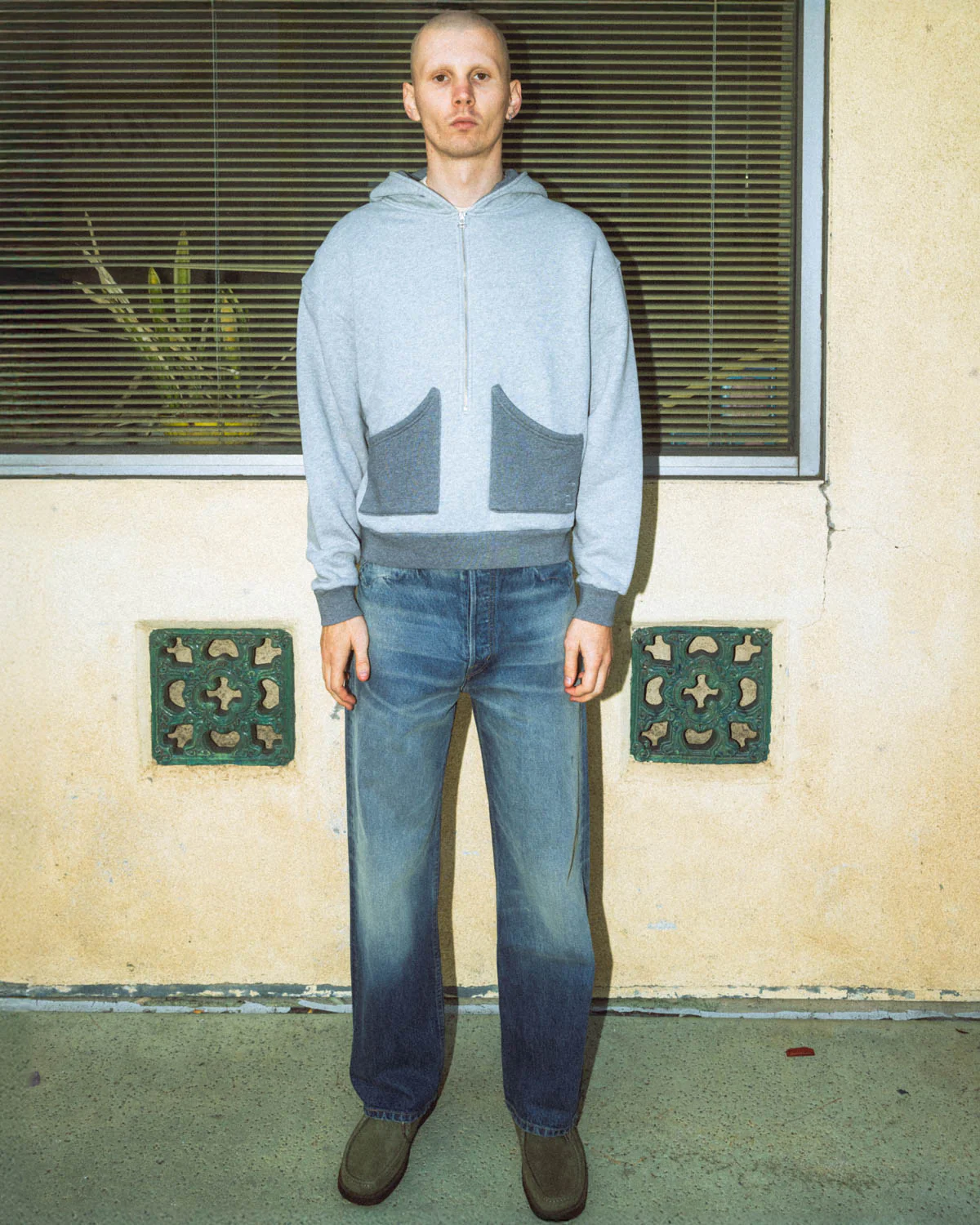 Zip Hoodie - Heather Grey - Image 2