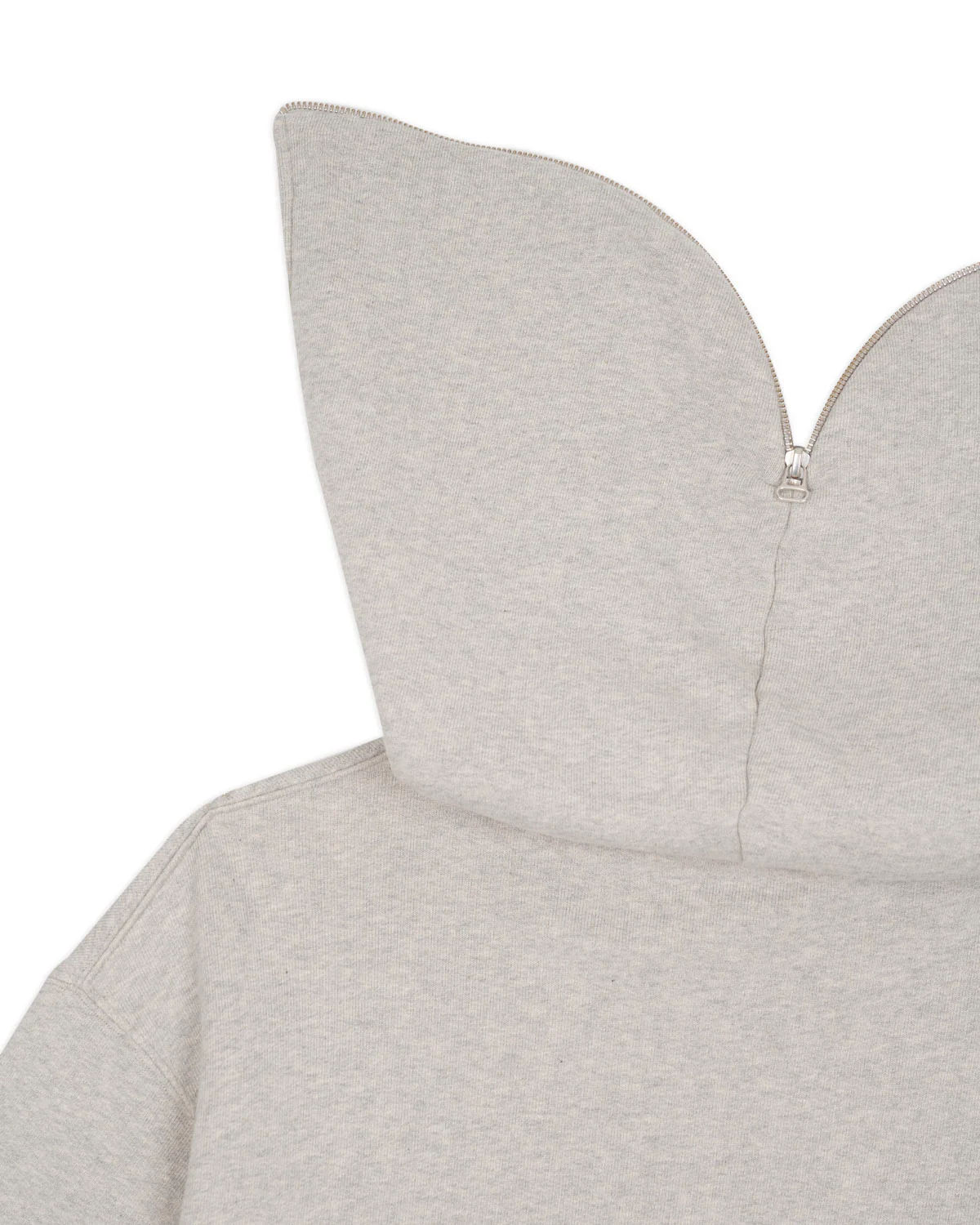 Zip Hoodie - Heather Grey - Image 3