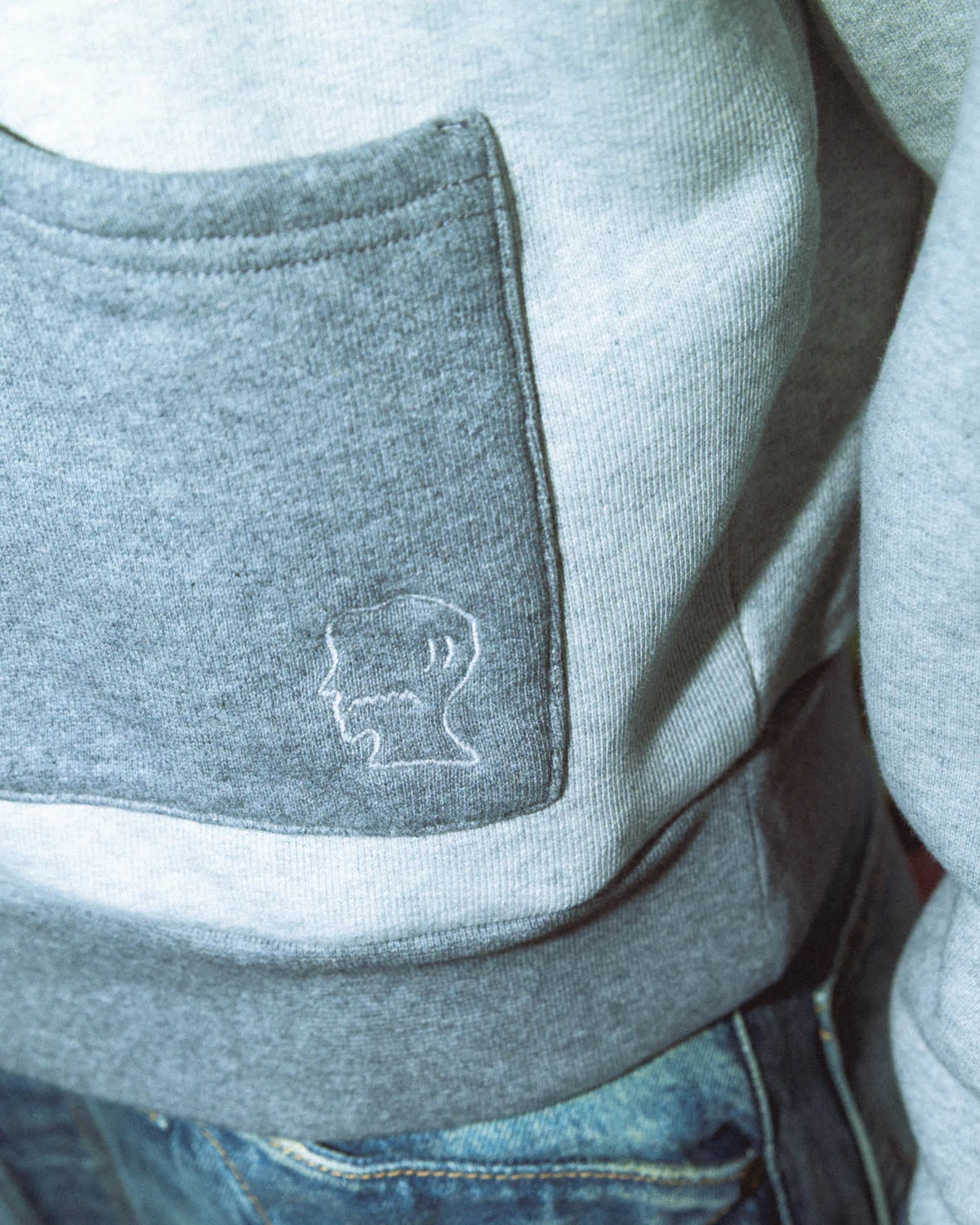 Zip Hoodie - Heather Grey - Image 6